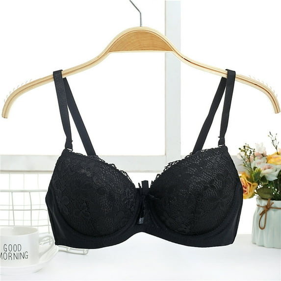 Dgankt Sports Bras for Women Sexy Oversized Bra Super Gathered Lingerie Sexy Lace Bra Large Chest Small Size Adjustable Shoulder Straps,Size M