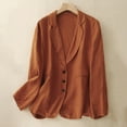 thumbnail image 1 of Dgankt Suit Jacket Cotton Linen Blazer for Womens Long Sleeve Loose Casual Blazer Jackets, 1 of 6
