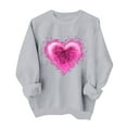 thumbnail image 1 of Dgankt Sweatshirt for Women Valentines Day Sweatshirts for Women Valentine Sweatshirt Love Casual Holiday Tops XS-XL, 1 of 6