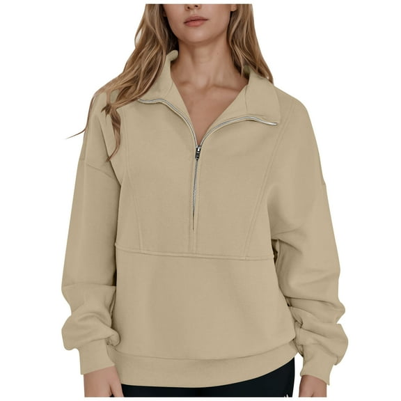 Dgankt Sweatshirts for Women Printed Blouse Long Sleeve Tops Sweatshirt Pockets Hoodied Coat,Sizes S-2XL