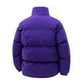 thumbnail image 1 of Dgankt Winter Jackets for Men Mens Winter Padded Jackets Solid-Color Thickened Warm Full Zipper Windproof Jacket Coat, 1 of 3