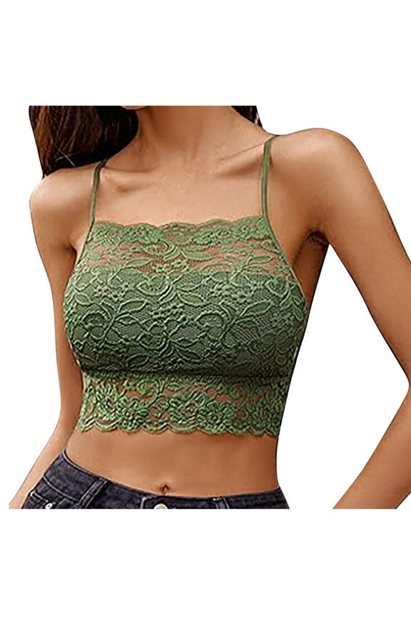Women's Lace Cami Bralette Backless Ultra-Thin Breathable Everyday Bras for Women,Size S-2XL