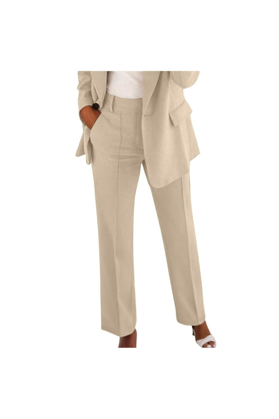 Women's Pants Women's High-Waisted Straight Leg Dress Pants - Polished Professional Trousers for Job Interviews, Promotions, Leadership Roles & Confident Workwear S-5XL