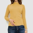 thumbnail image 1 of Dgankt Women's Sweaters Fashion Casual Round Neck Long Sleeves Solid Color Base Knitted Sweater,Size S-XL, 1 of 6
