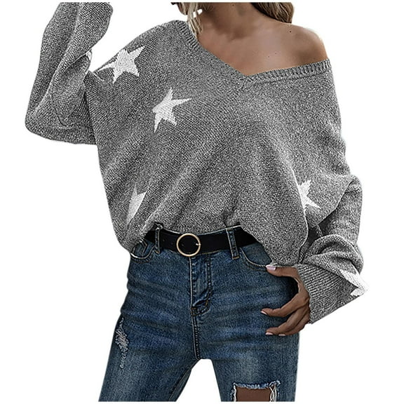 Dgankt Women's Sweaters Tassel Knitted Sweater with V-Neck Long Sleeve and Perforated Sweater,Sizes S-L