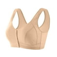 thumbnail image 1 of Dgankt Womens Bras Daily Comfortable Breathable Front Closure Bra Wireless Bras for Women,Size M, 1 of 9