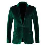 Dgankt Womens Cardigan Womens Solid Color High-End Gold Velvet Suit Jacket