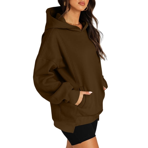 Dgankt Womens Hoodies Trendy Womens Oversized Hoodies Fleece Sweatshirts Fall Fashion 2025 Pullover Sweaters Winter Clothes