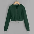 thumbnail image 1 of Dgankt Womens Sweatshirt Casual Loose Solid Zip up Hoodies Sweatshirts Clothes,Size S-5XL, 1 of 5