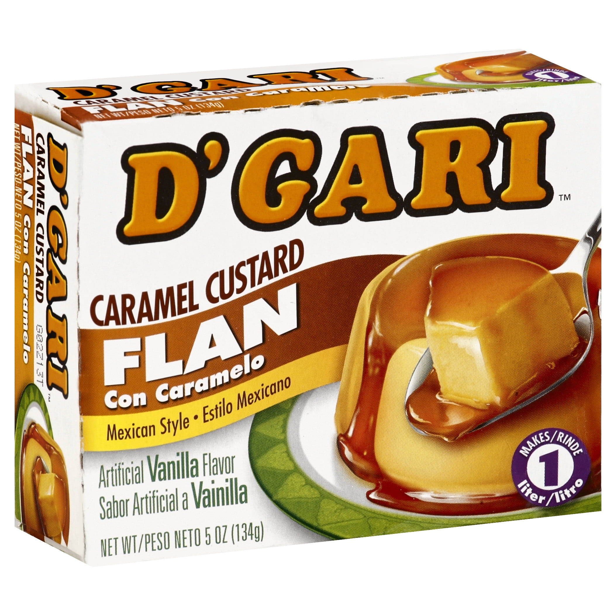 Dgari Caramel Flan Custard 4.7 oz (Pack Of 24)