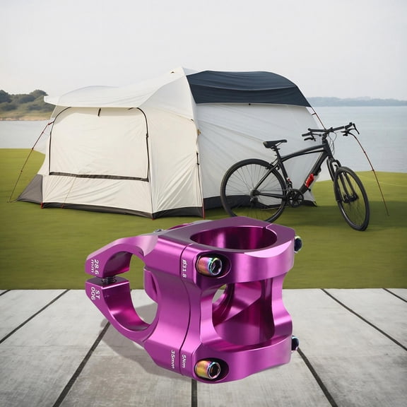 Dh Amenduro Cnc Bicycle Handlebar Stem Mtb Short 35Mm Mountain Bike 31.8Mm Purple