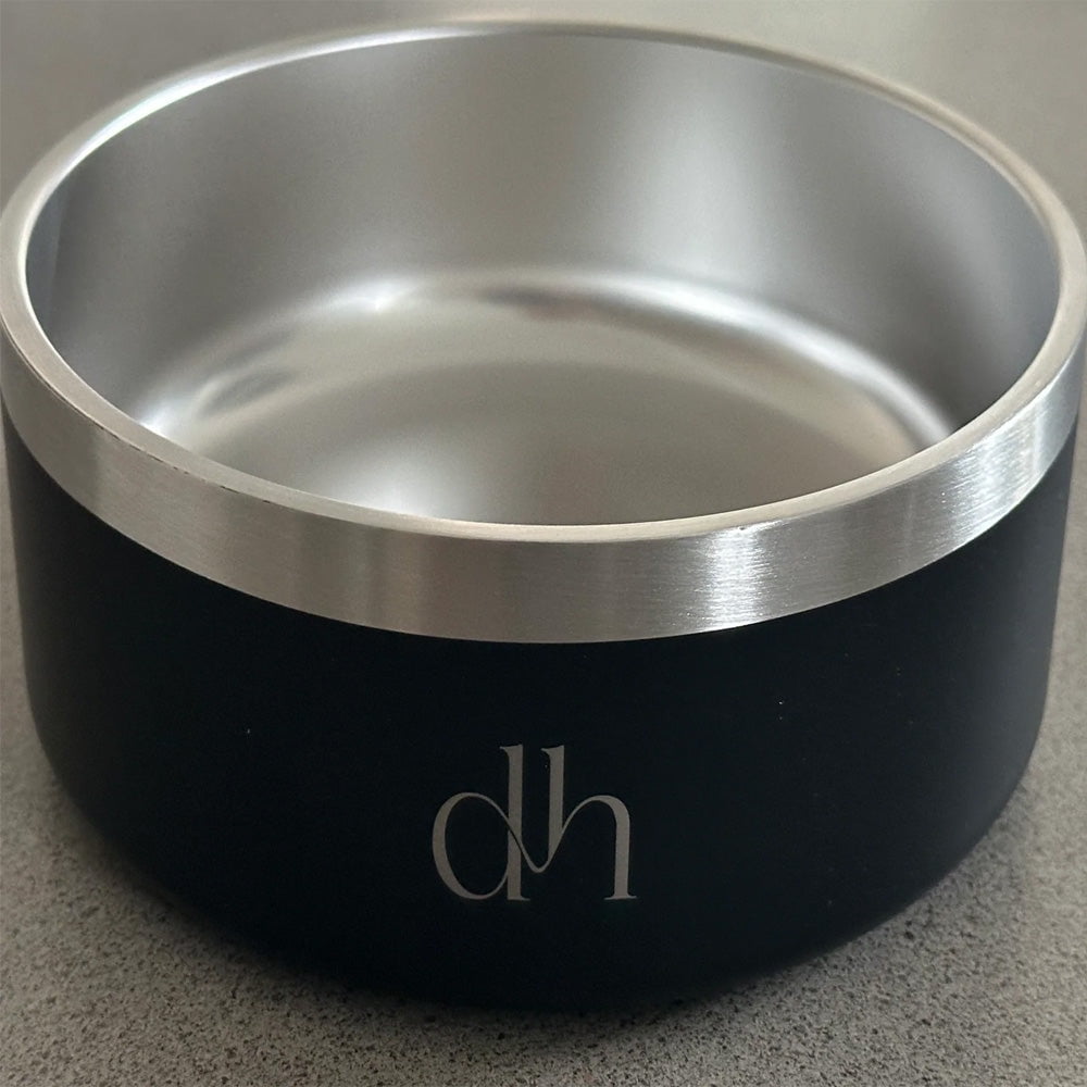 Dh Yeti Style Doodle Head Food/Water Bowl, Premium Stainless-Steel Pet Bowl