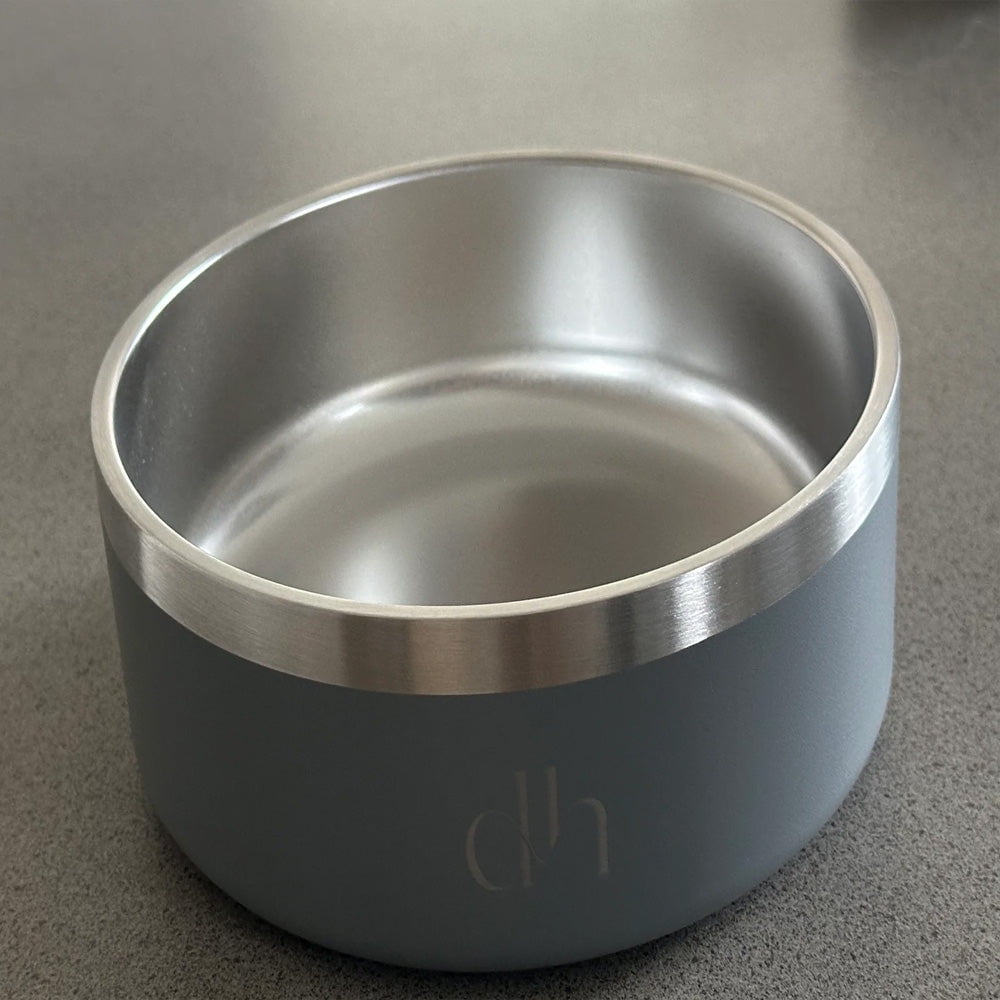 Dh Yeti Style Doodle Head Food/Water Bowl, Premium Stainless-Steel Pet Bowl