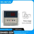 Dh48S2Zh Led Digital Timer Relay Module 8 Pin Timer Delay Device 0.01S