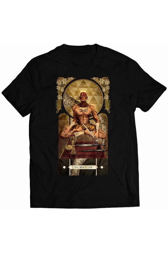 Dhalsim Street Fighting Tarot Card Premium Unisex T-shirt (vectorized Design)