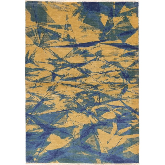 Dhanak Wool Rug - 4'0'' x 5'10''