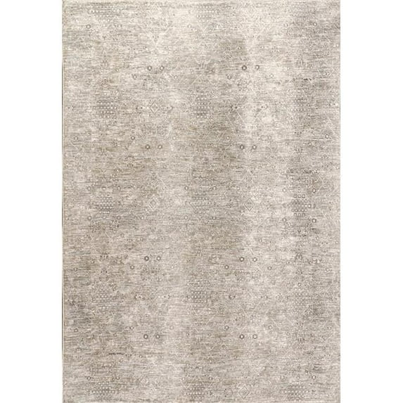 Dharma DH71012043899 6 ft. 7 in. x 9 ft. 6 in. Machine Made Rectangle Dynamic Area Rug, Beige & Multi Color