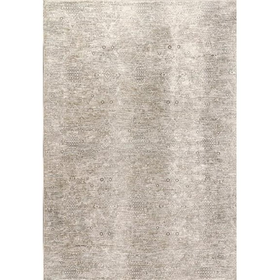 Dharma DH71012043899 6 ft. 7 in. x 9 ft. 6 in. Machine Made Rectangle Dynamic Area Rug, Beige & Multi Color