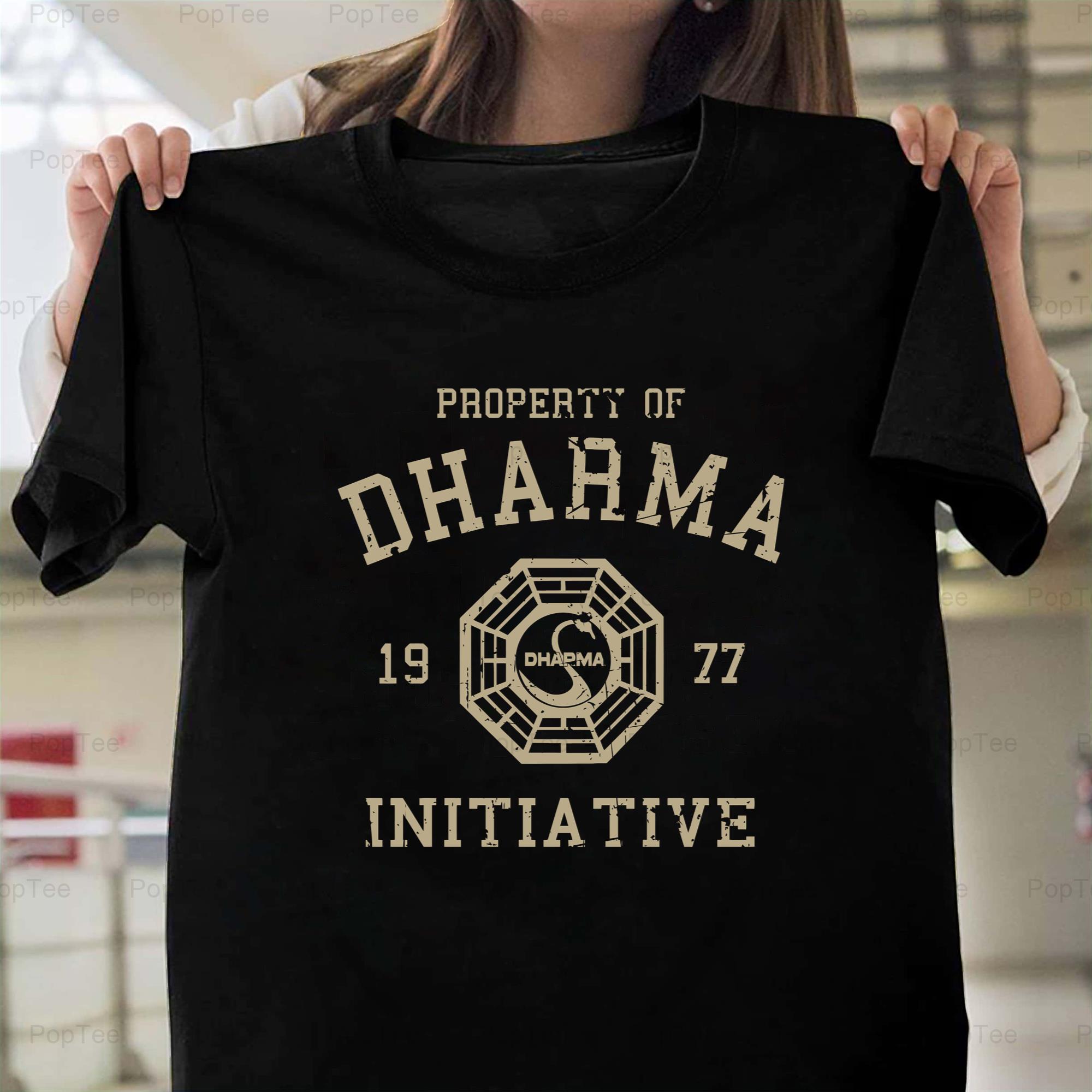 Dharma A Initiative A 1977 A TV A Show A Lost A Printed A T Shirt dharma-a-initiative-a-1977-a-tv-a-show-a-lost-a-printed-a-t-shirt