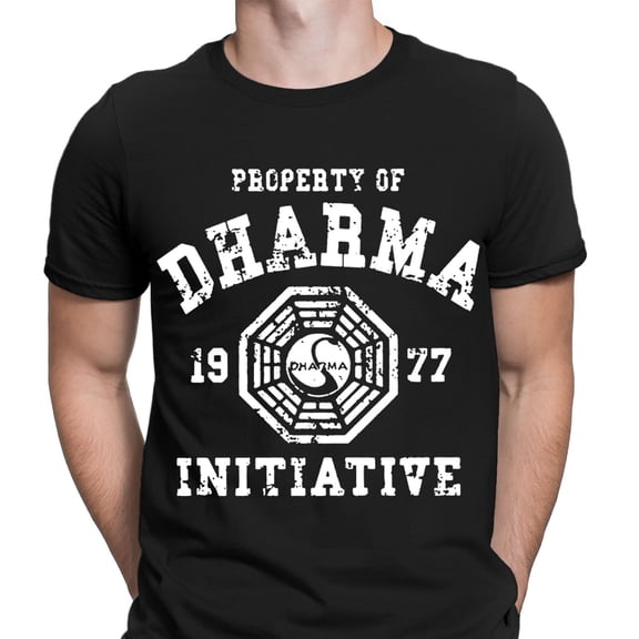Dharma Initiative 1977 Tv Show Lost Retro Vintage Mens T-Shirts Tee Top #6ED