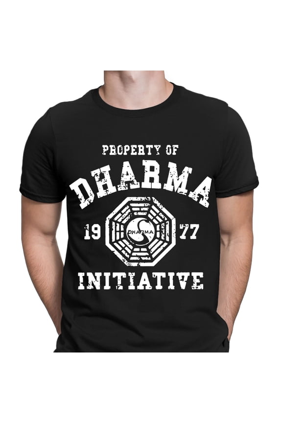 Dharma Initiative 1977 Tv Show Lost Retro Vintage Mens T-Shirts Tee Top #NED