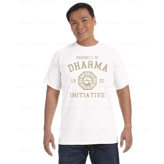 Dharma Initiative Comfort Color T-Shirt LOST 1977 Retro Series Tribute, Unisex, up to size 4XL