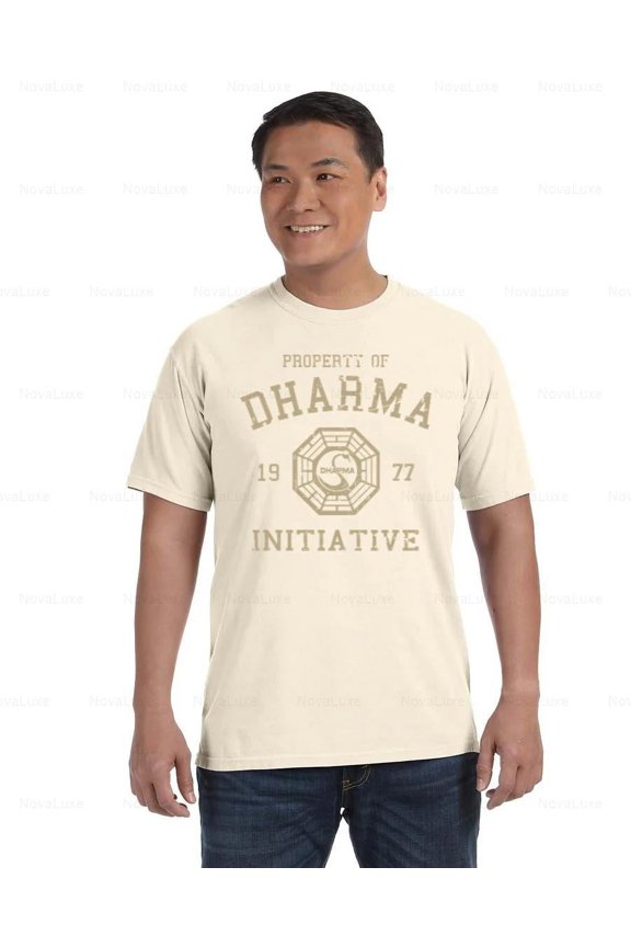 Dharma Initiative Comfort Color T-Shirt LOST 1977 Retro Series Tribute, Unisex, up to size 4XL