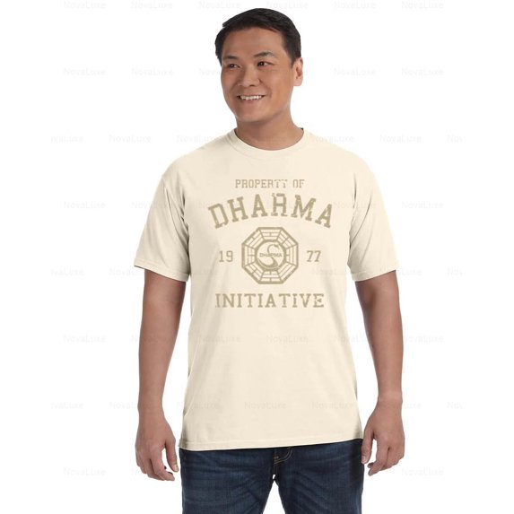 Dharma Initiative Comfort Color T-Shirt LOST 1977 Retro Series Tribute, Unisex, up to size 4XL