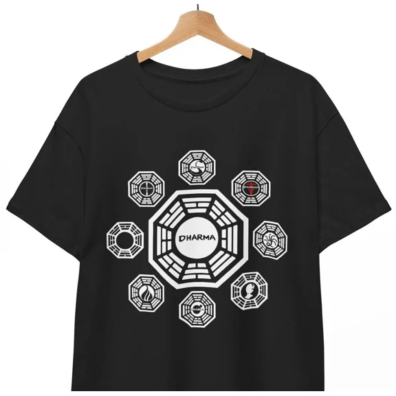 Dharma Initiative T-Shirt swan From Lost Brand tv series coolness Unisex Tee