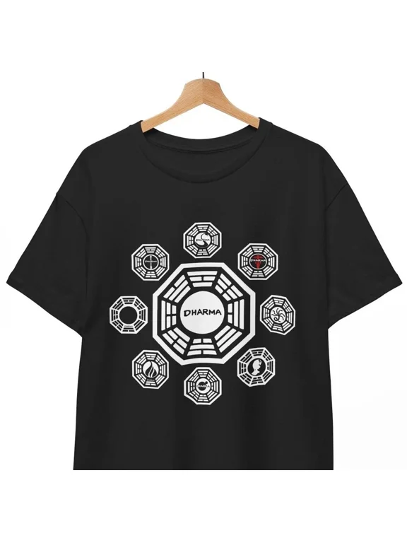 Dharma Initiative T-Shirt swan From Lost Brand tv series coolness Unisex Tee