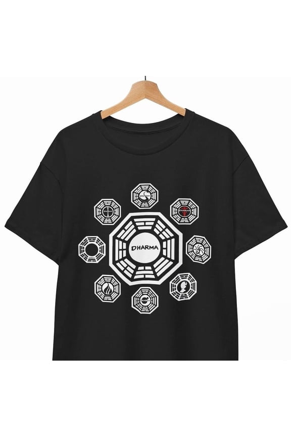 Dharma Initiative T-Shirt swan From Lost Brand tv series coolness Unisex Tee