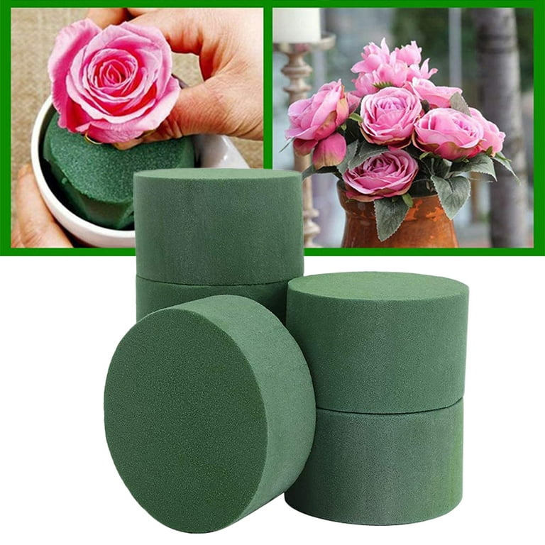 5 Oasis Wet Foam Rounds / Cylinders for Fresh Flowers for sale online