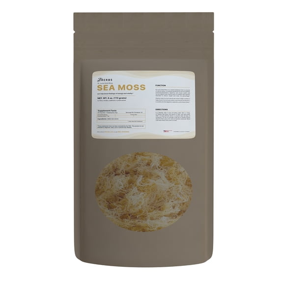 Dherbs Sea Moss- St Lucia Gold, 4 Oz.