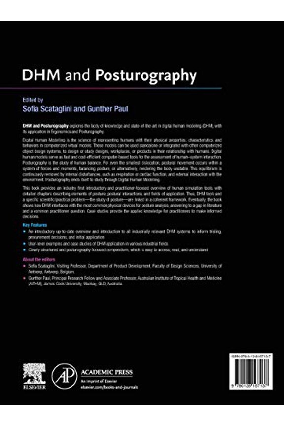 Pre-Owned DHM and Posturography [Hardcover] Scataglini, Sofia and Paul, Gunther
