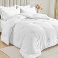 thumbnail image 1 of Dhole 7-Piece Bed in Bag - Queen Size Comforter Sets, Pillowcases & Sheet Collection for Cozy Bedding Sets White, 1 of 14