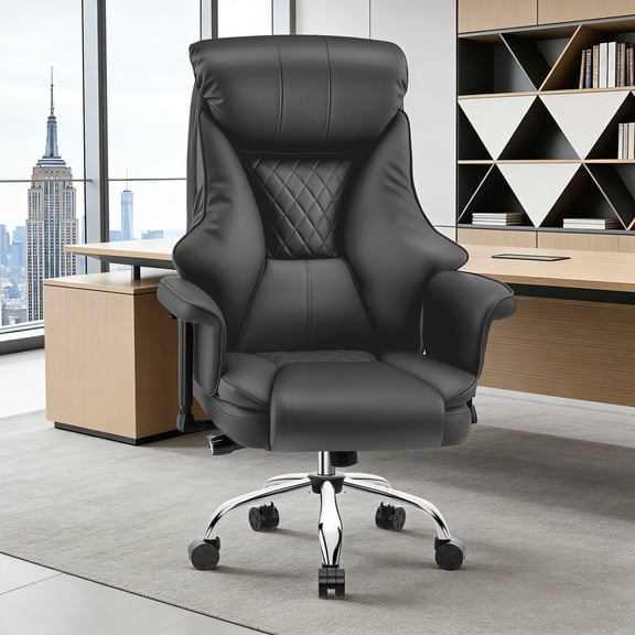 Dhole Big & Tall Office Chair with Adjustable Lumbar & Armrests, High Back Ergonomic Executive Chair, Reclining, 400 lbs Capacity for Office, Gaming