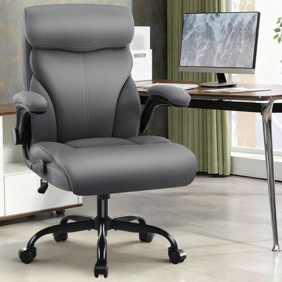 Dhole Executive Ergonomic Office Chair - High Back Mesh Desk Chair with Lumbar Support, 4D Armrests, Tilt Function & Breathable Mesh for Home Office (Gray)
