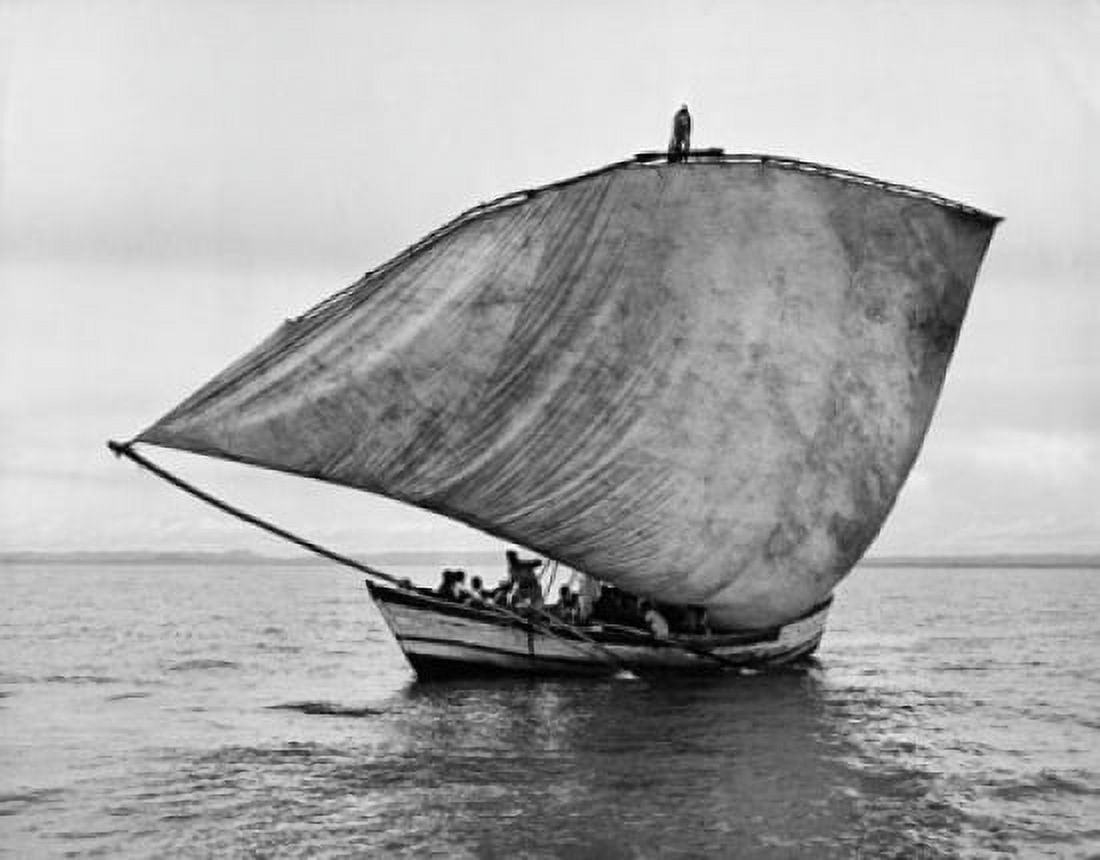 Dhow in a lake Lake Malawi Malawi Canvas Art - (18 x 24)