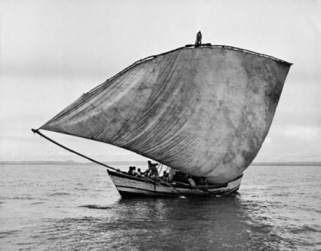 Dhow in a lake Lake Malawi Malawi Canvas Art - (24 x 36)