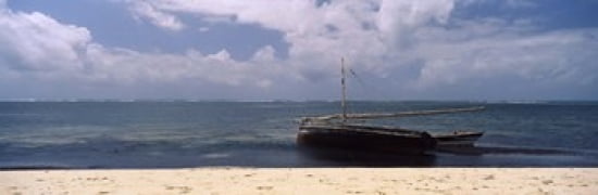 Dhows in the ocean Malindi Coast Province Kenya Canvas Art - Panoramic Images (36 x 12)