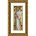 thumbnail image 1 of Di Bartolo, Andrea 11x24 Gold Ornate Wood Framed with Double Matting Museum Art Print Titled - Saint Benedict, 1 of 4
