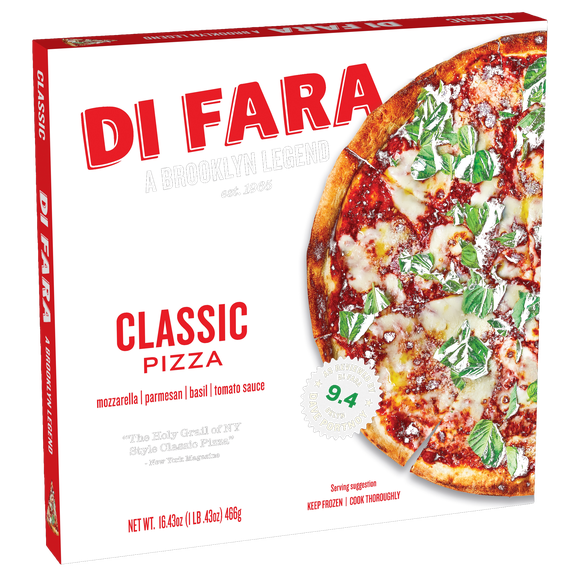 Di Fara New York Style Cheese Pizza, Wood-Fired Crust Frozen Pizza, 12 Inch, 16.43 oz