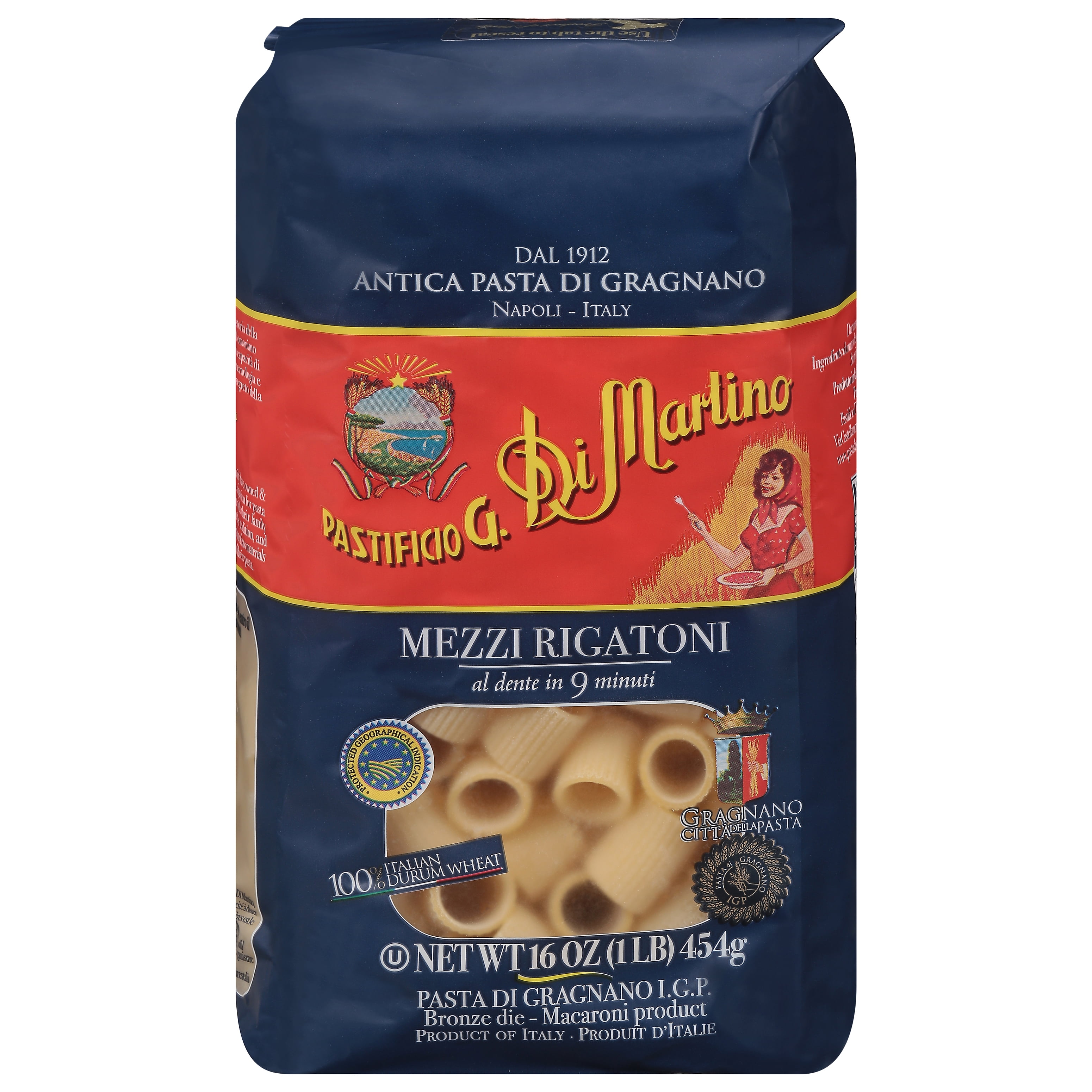Di Martino Mezzi Rigatoni 1 lb (Pack Of 6) for Office Kitchen - Walmart ...