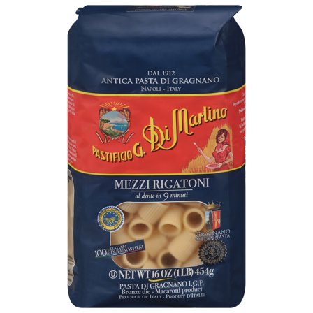 Di Martino Pasta Mezzi Rigatoni 1 lb (Pack Of 6)