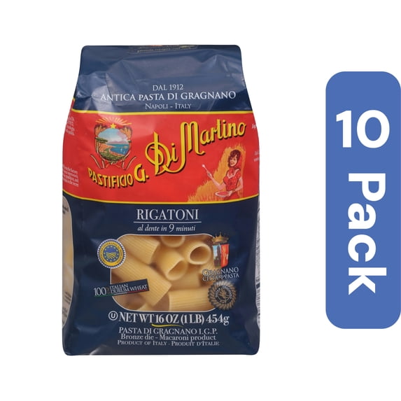Di Martino Rigatoni Pasta 1 lb (Pack Of 10)
