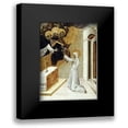 thumbnail image 1 of Di Paolo, Giovanni 14x18 Black Modern Framed Museum Art Print Titled - St. Catherine Invested With The Dominican Scapula, 1 of 5