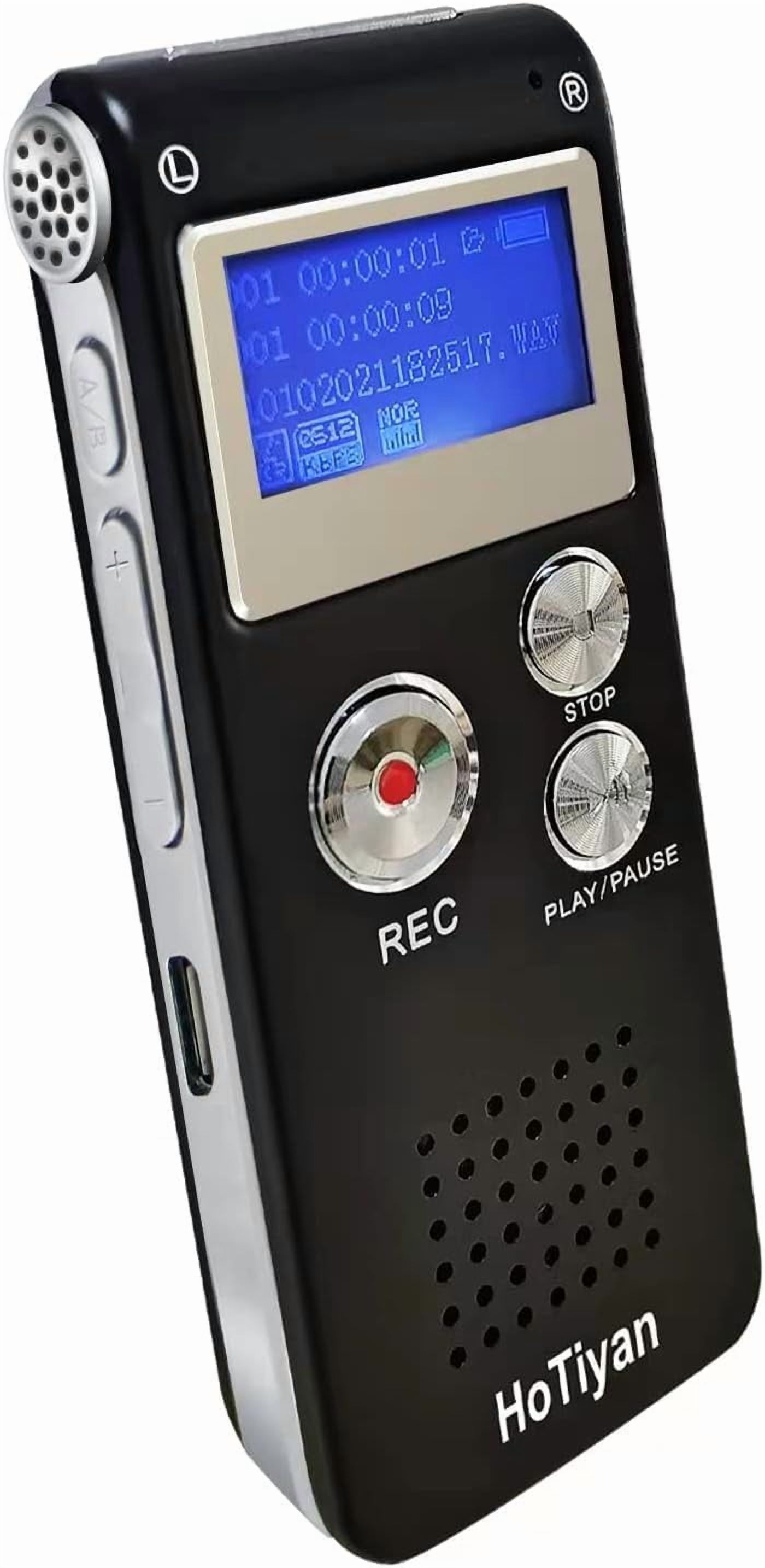 Di ital Voice Recorder Audio Recordin - 64 B Audio Recorder with Playback Voice Activated Recorder for Lectures Meetin s Interviews Recordin Device Tape Recorder with Microphone USB Cable MP3 Player