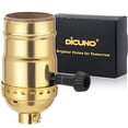 DiCUNO UL Listed 3Way Lamp Socket Replacement, E26 Standard Threaded