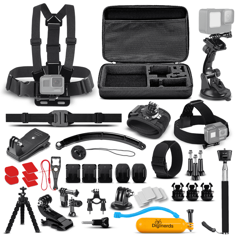 DiGiNerds 50-in-1 Action Camera Kit for GoPro, DJI, AKASO