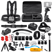 DigiNerds 50 in 1 مجموعة ملحقات كاميرا العمل متوافقة مع GoPro Hero10 / 9 / 8 / 7 / 6 / 5 ، GoPro Max ، GoPro Fusion ، Insta360 ، DJI Osmo Action ، AKASO ، و أكثر